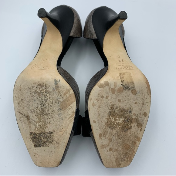 Giuseppe Zanotti Green Croc Leather & Velvet Pumps - Picture 14 of 16